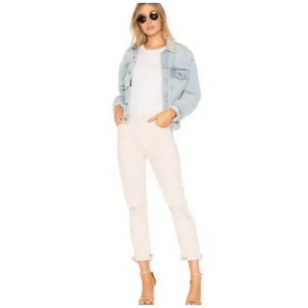 Mother Superior Denim High Waisted Rascal Ankle Soft Pink/blush Women’s Size 27